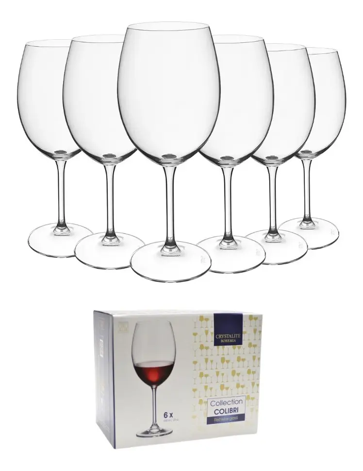 Jogo 6 Taças Cristal Titanium 580ml